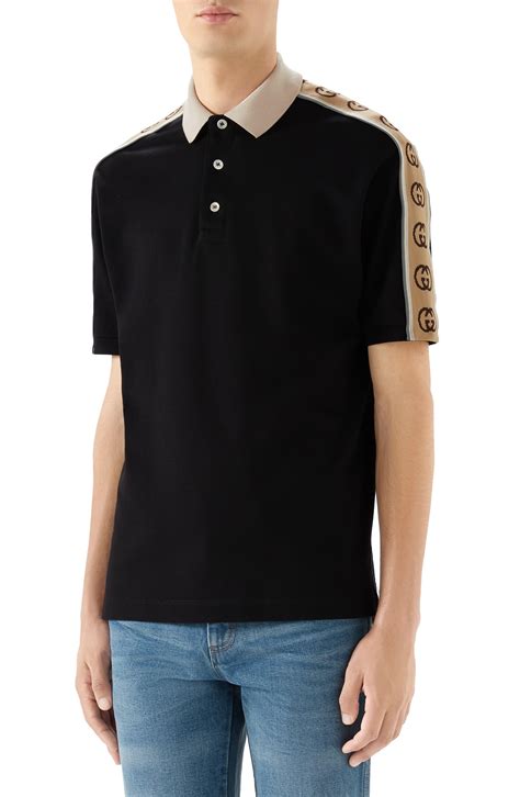 black gucci polo replica|gucci polo shirts men's sale.